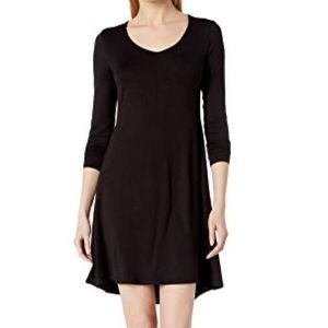 Daily Ritual Women's Jersey Long-Sleeve V Neck T-Shirt Dress